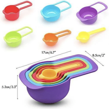 6 Pcs Measuring Cups