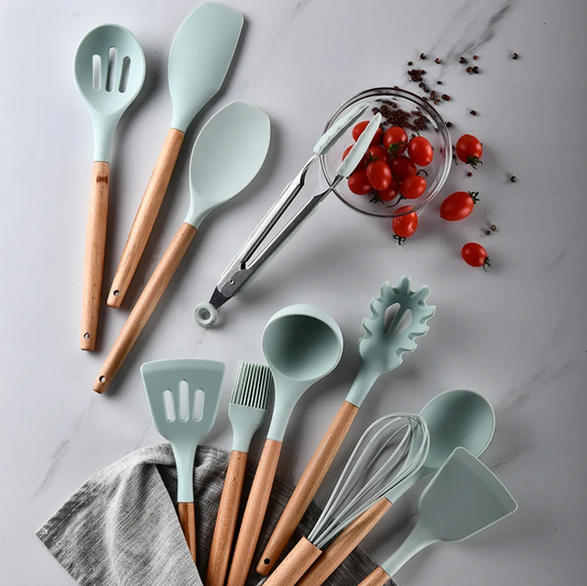 12 Pcs Silicone Cooking Spoon