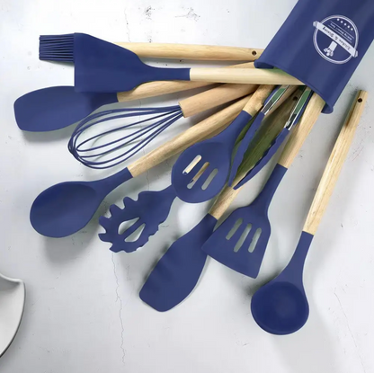 12 Pcs Silicone Cooking Spoon