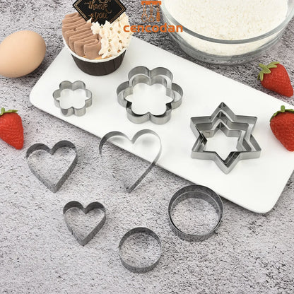 12 Pcs Stainless steal Molds