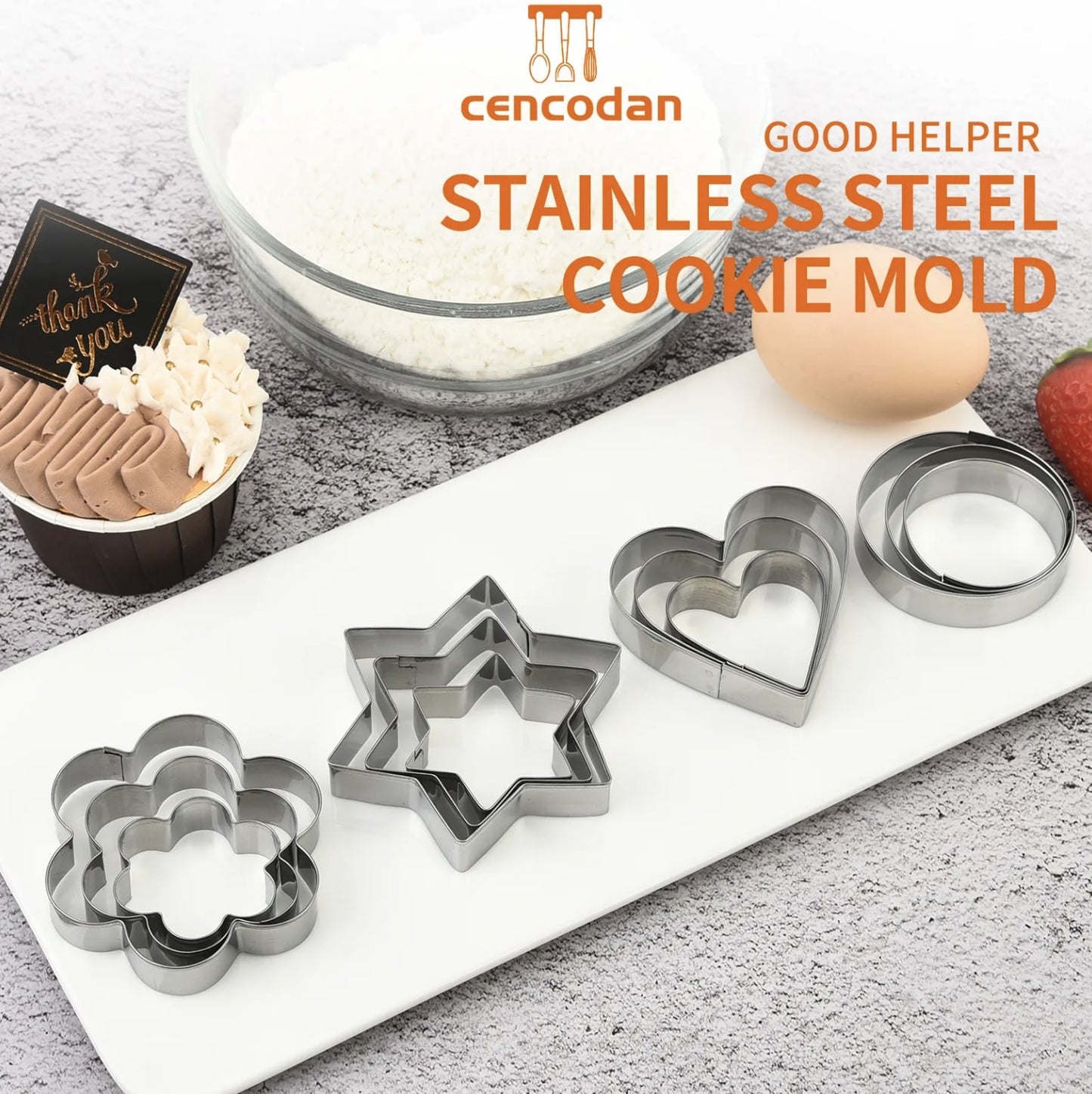 12 Pcs Stainless steal Molds