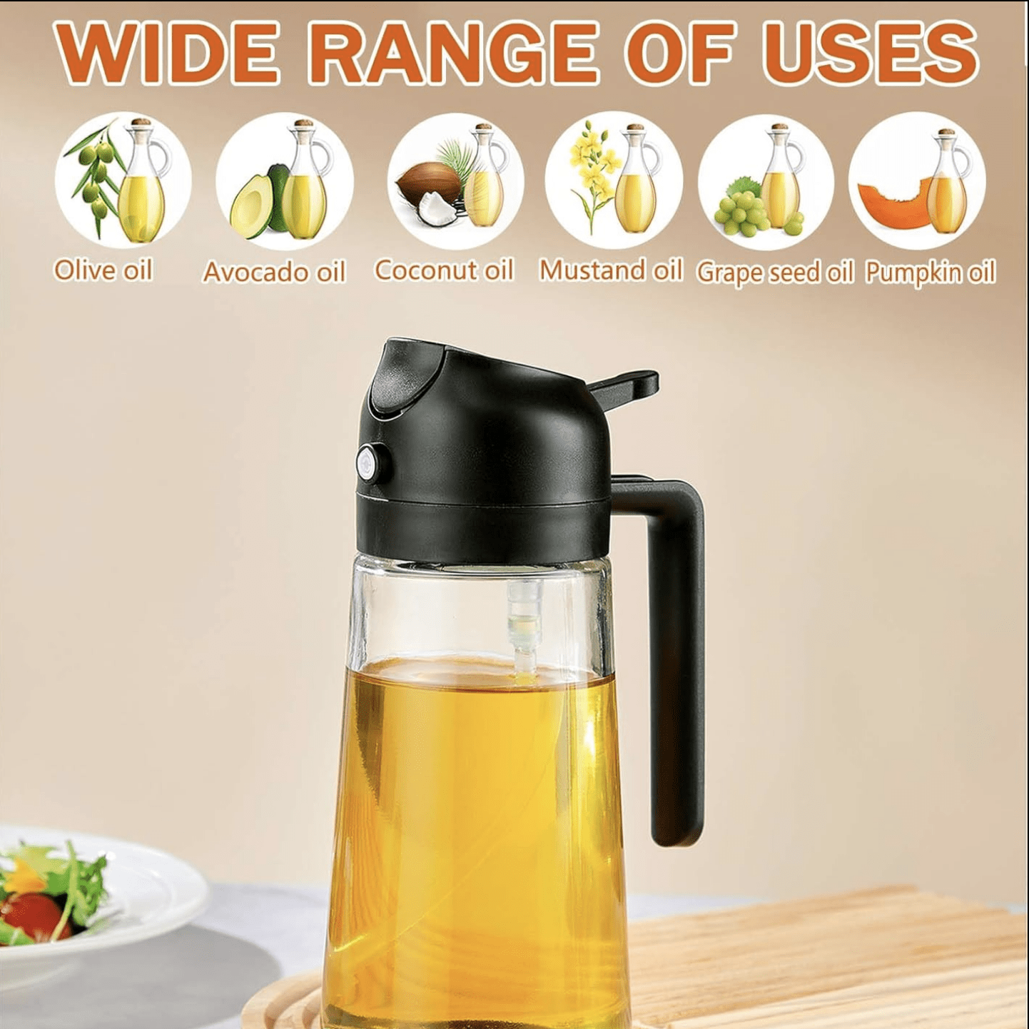2-in-1 Oil Spray Bottle